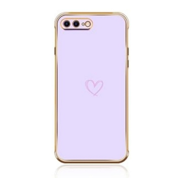 Electroplated Heart Phone Case - Picture 2 of 15